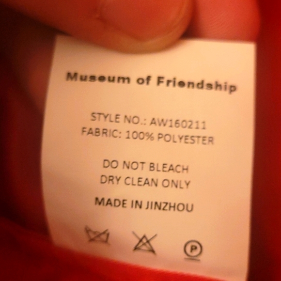 Museum of Friendship Red Redline Dress - Picture 8 of 9